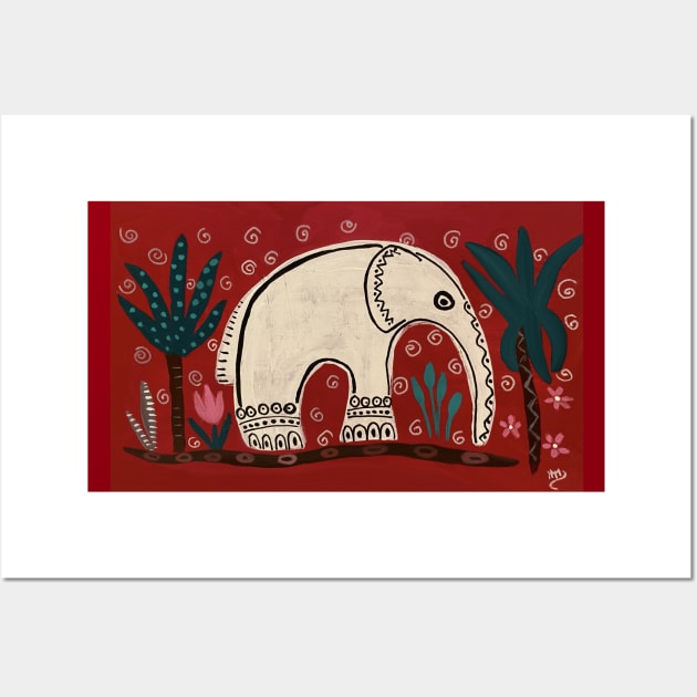 White Elephant Wall Art by MagaliModoux